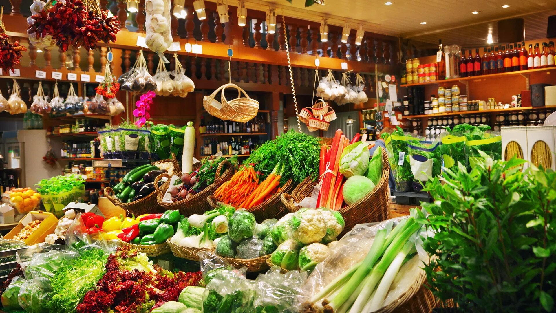 Shop for groceries and vegetable