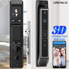 Face Recognition Locks Front Electric Lock Fingerprint Keyless Smart Digital Home Door Lock Box Security Smart Keys