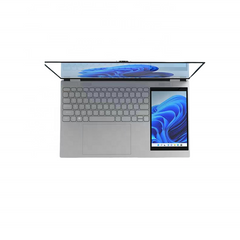 15.6" + 7" Dual Screen Business Laptop Intel N100 Quad Core Display Metal Body English Keyboard New Product