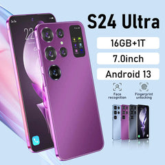 Factory S24 Ultra 5G Upgrade 5 cameras Mobile Phone 16GB+1TB Large Memory Smart Phone Gaming Cellphone