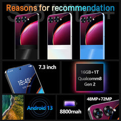 Brand New Amsung Galaxy S25 Ultra Original 16G 1T 7.6in 5G Android 13 4K OLED Telefon Cell Phone GSM CDMA Mobile Phone