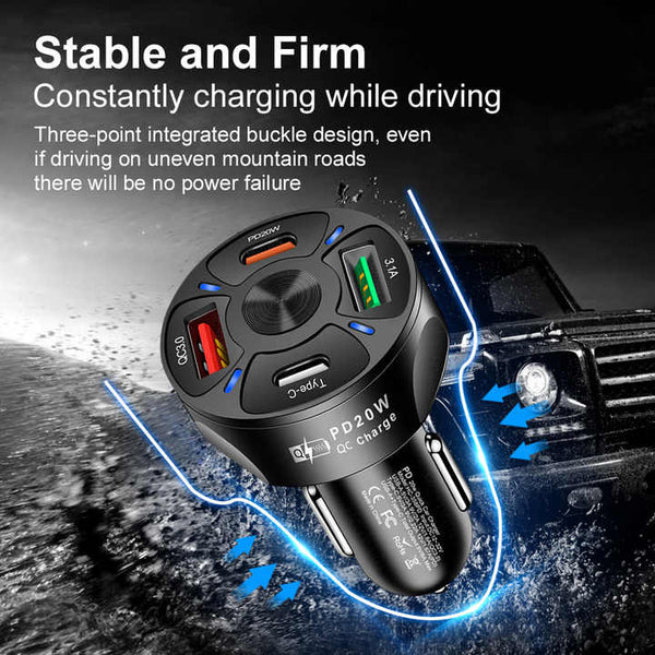 Trending 2025 New Products Portable Type C PD Fast Chargers Adapters for iPhone Charger Car Accessories Mobile Phone Car Charger