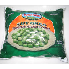 James Farm Frozen Cut Okra (2 Lbs)