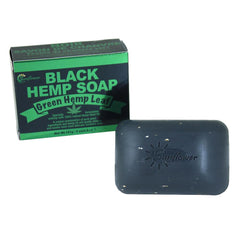 Green Hemp Leaf Black Soap - 5 Oz. African