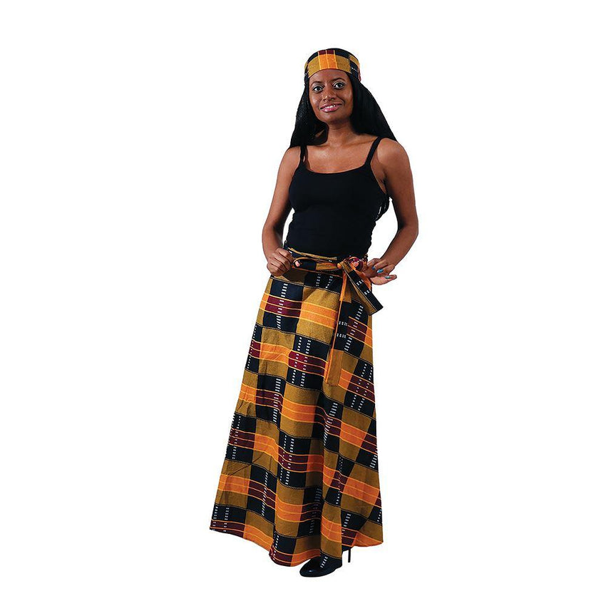 Kente Wrap Skirt Womens Skirts