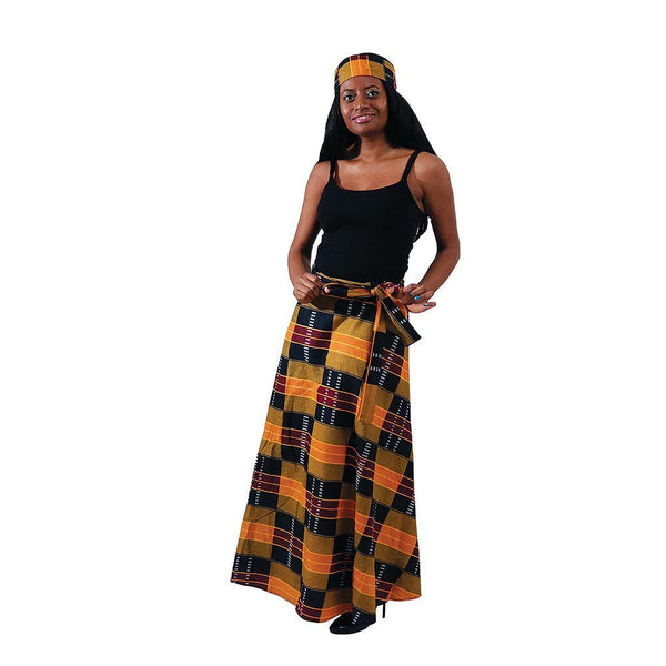 Kente Wrap Skirt Womens Skirts