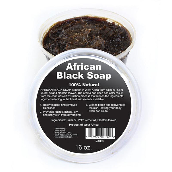 West African Black Soap Paste: 16 Oz.