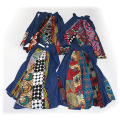 Mixed Print Denim Skirt - Assorted Womens Skirts