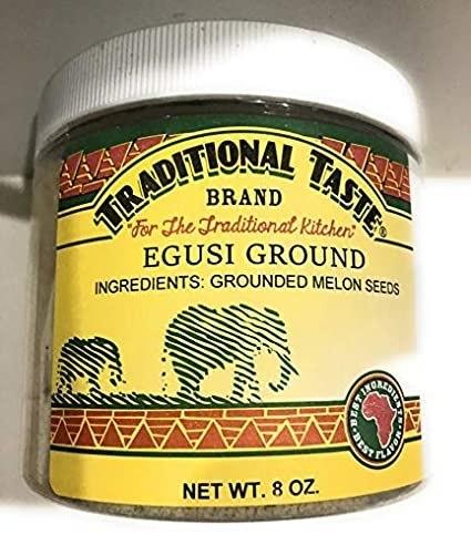 Traditional Taste Ground Egusi (8 Oz Jar)