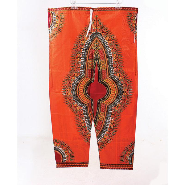 Traditional Print Draw-String Pants