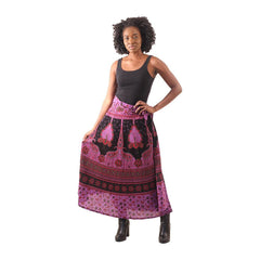 Peacock Long Skirt Purple Womens Skirts